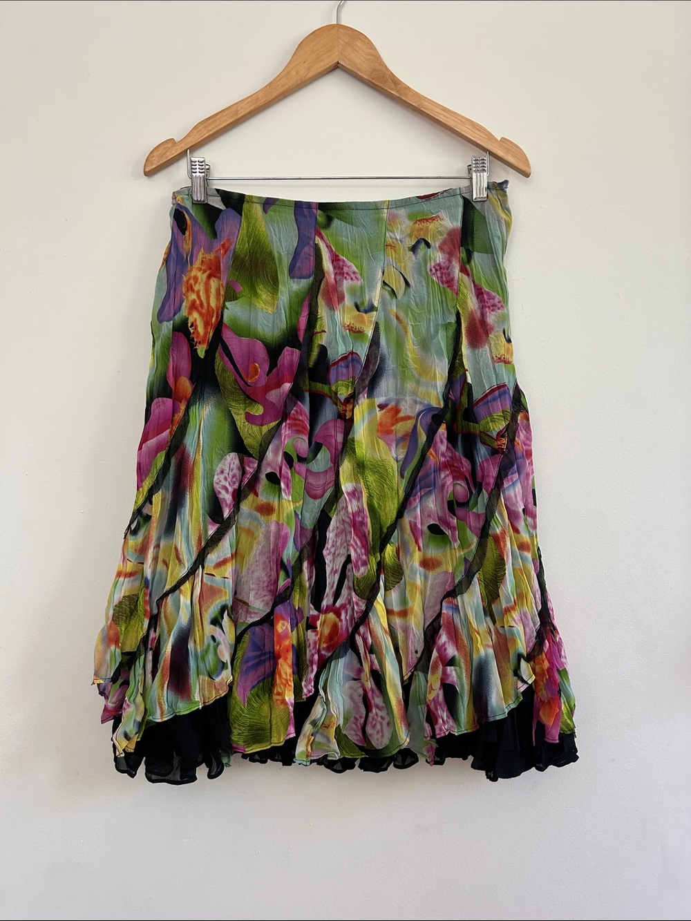 Alberto Makali Multicolor Floral pleated skirt